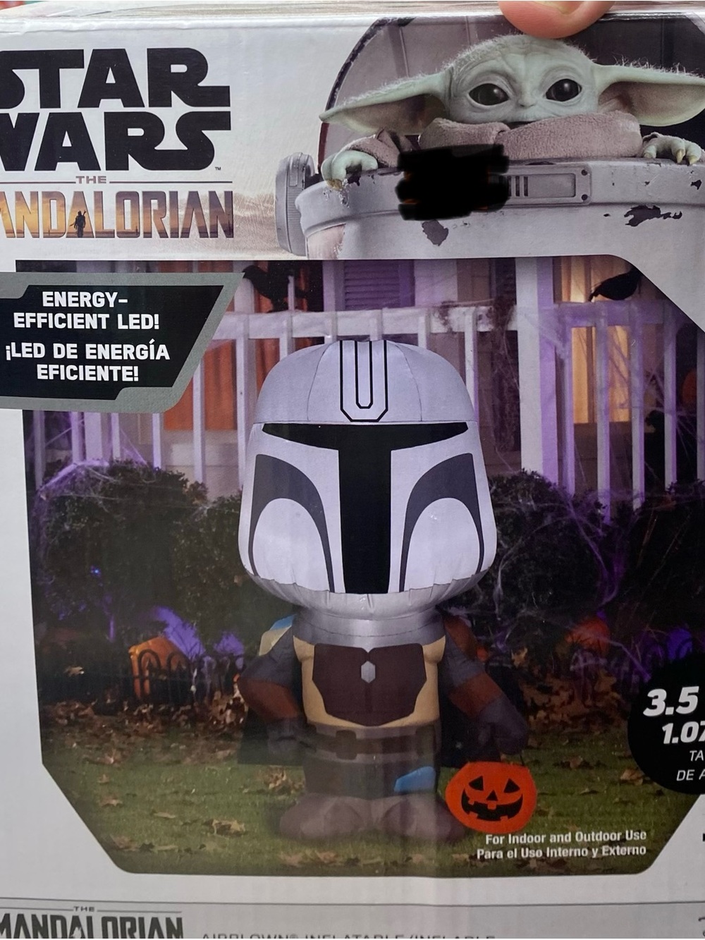 Star Wars The Mandalorian Inflatable Lawn Halloween Decoration 3.5 feet
